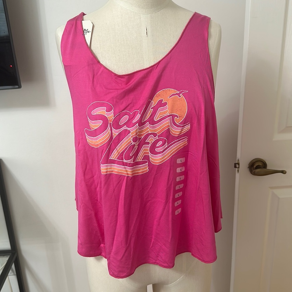 Salt Life pink tank top